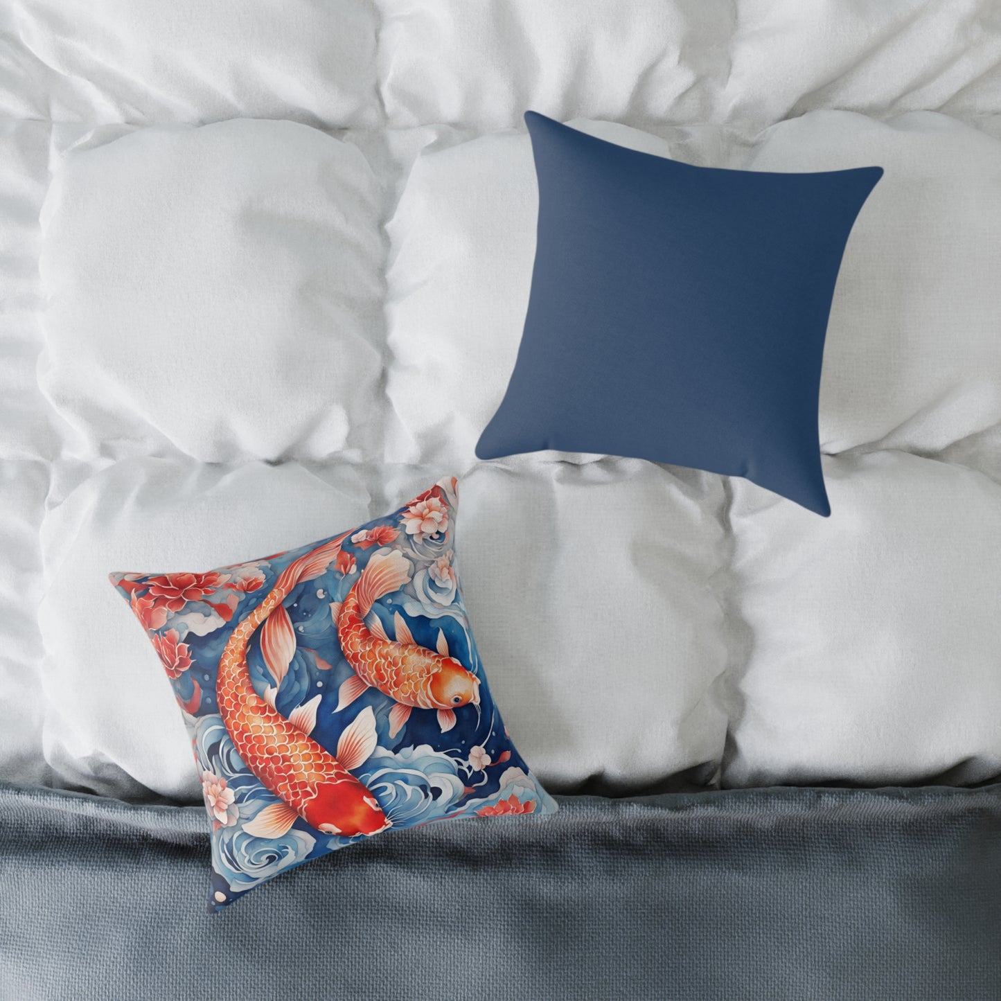 Koi Carp 05 Poly Pillow - Natures Beauty Design