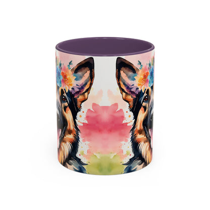 German Shepherd 03 Accent Coffee Mug - Dog Lover Gift