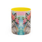 Floral Rag Doll Cat 03 Accent Coffee Mug - 11oz Perfect for Cat Lovers & Gifts