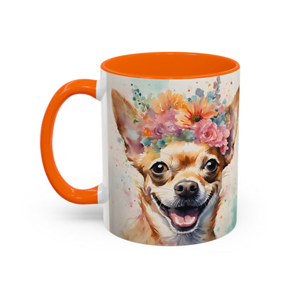 Chihuahua 02 Accent Coffee Mug - Dog Lover Gift