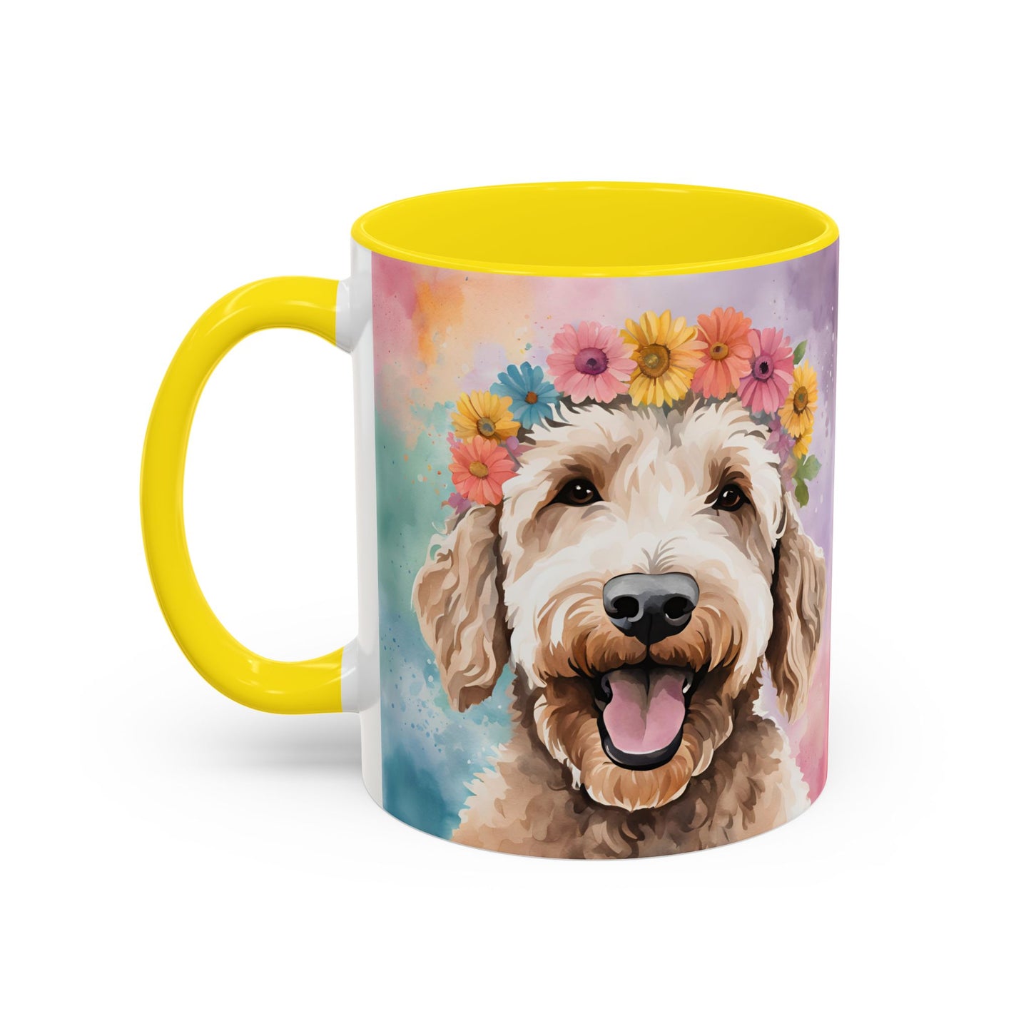 Labradoodle 02 Accent Coffee Mug - Dog Lover Gift
