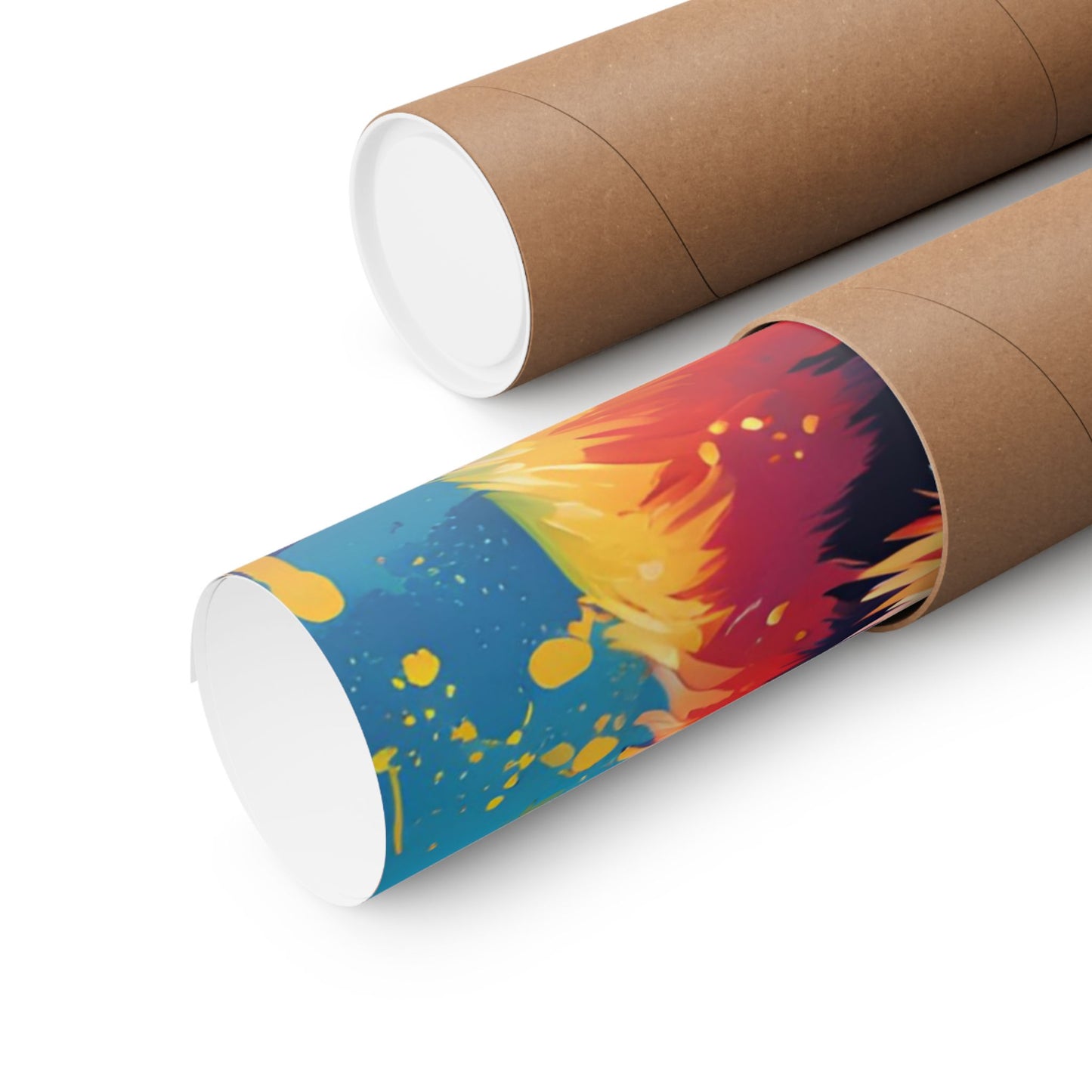 Multicolored Labrador 2 Matte Vertical Poster
