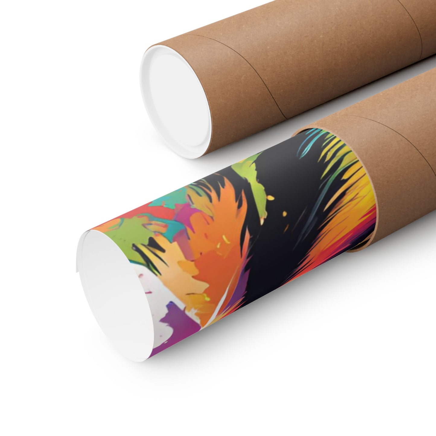 Multicolored Labrador 3 Matte Vertical Poster