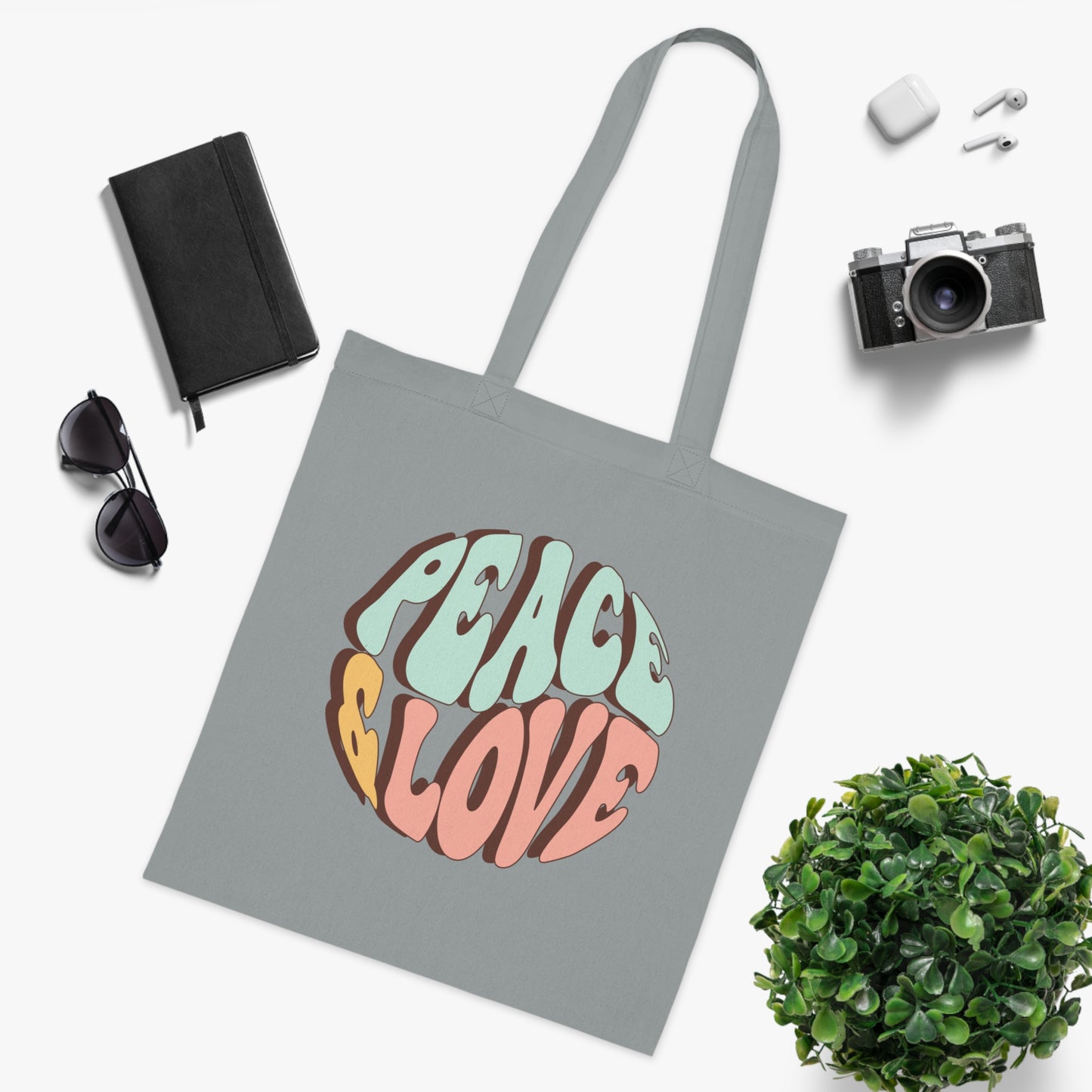 Flower power 04 Cotton Tote