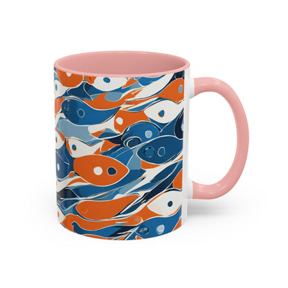 Orange Fish 05 Accent Coffee Mug (11oz)