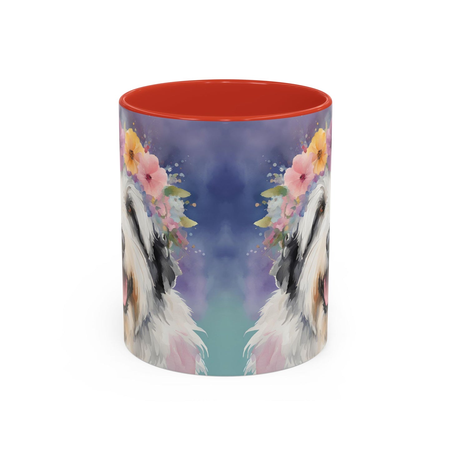 Bearded Collie 04 Accent Coffee Mug - Dog Lover Gift