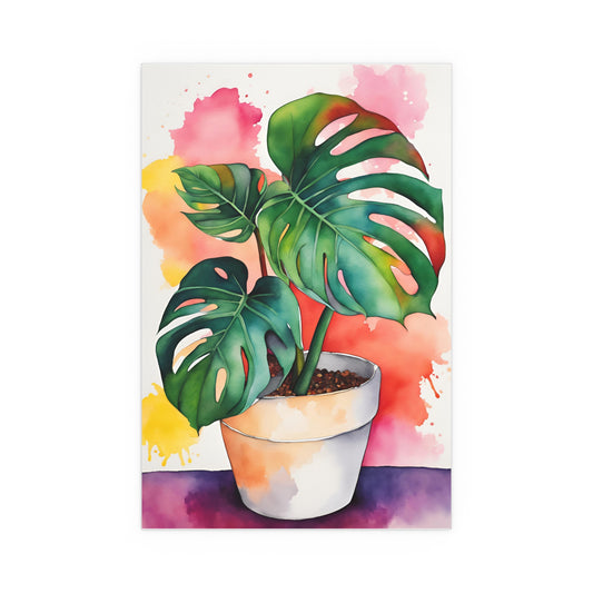 Multicolored Pot Plant 14 Indoor and Outdoor Silk Poster