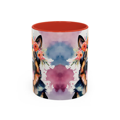 German Shepherd 04 Accent Coffee Mug - Dog Lover Gift
