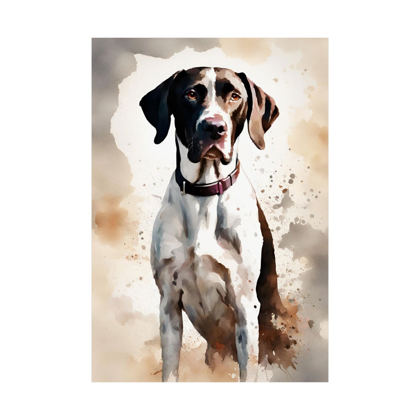 Dogs Pointer 02 Matte Vertical Poster