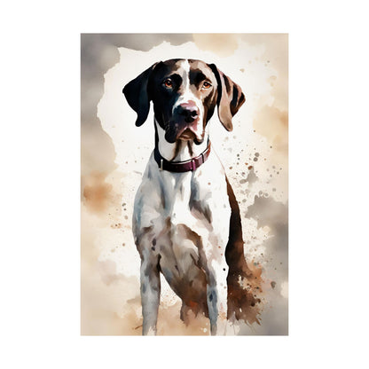 Dogs Pointer 02 Matte Vertical Poster