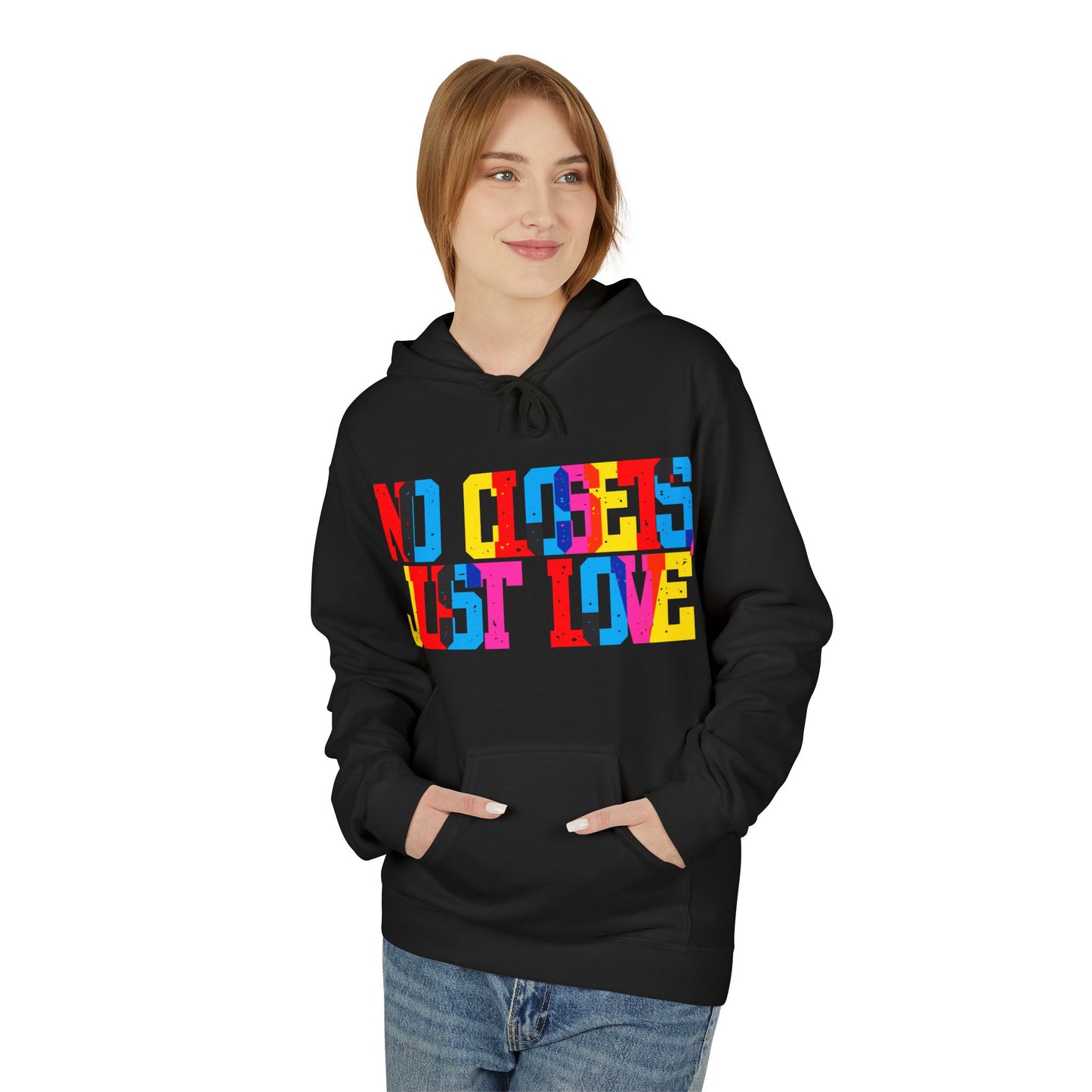 No Closets Just Love Unisex Valentines Hoodie
