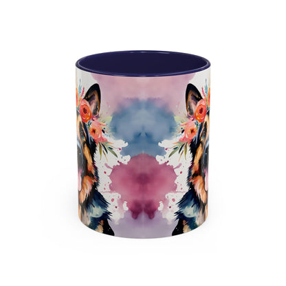 German Shepherd 04 Accent Coffee Mug - Dog Lover Gift