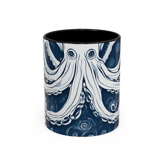 Octopus 8 Accent Coffee Mug (11oz)