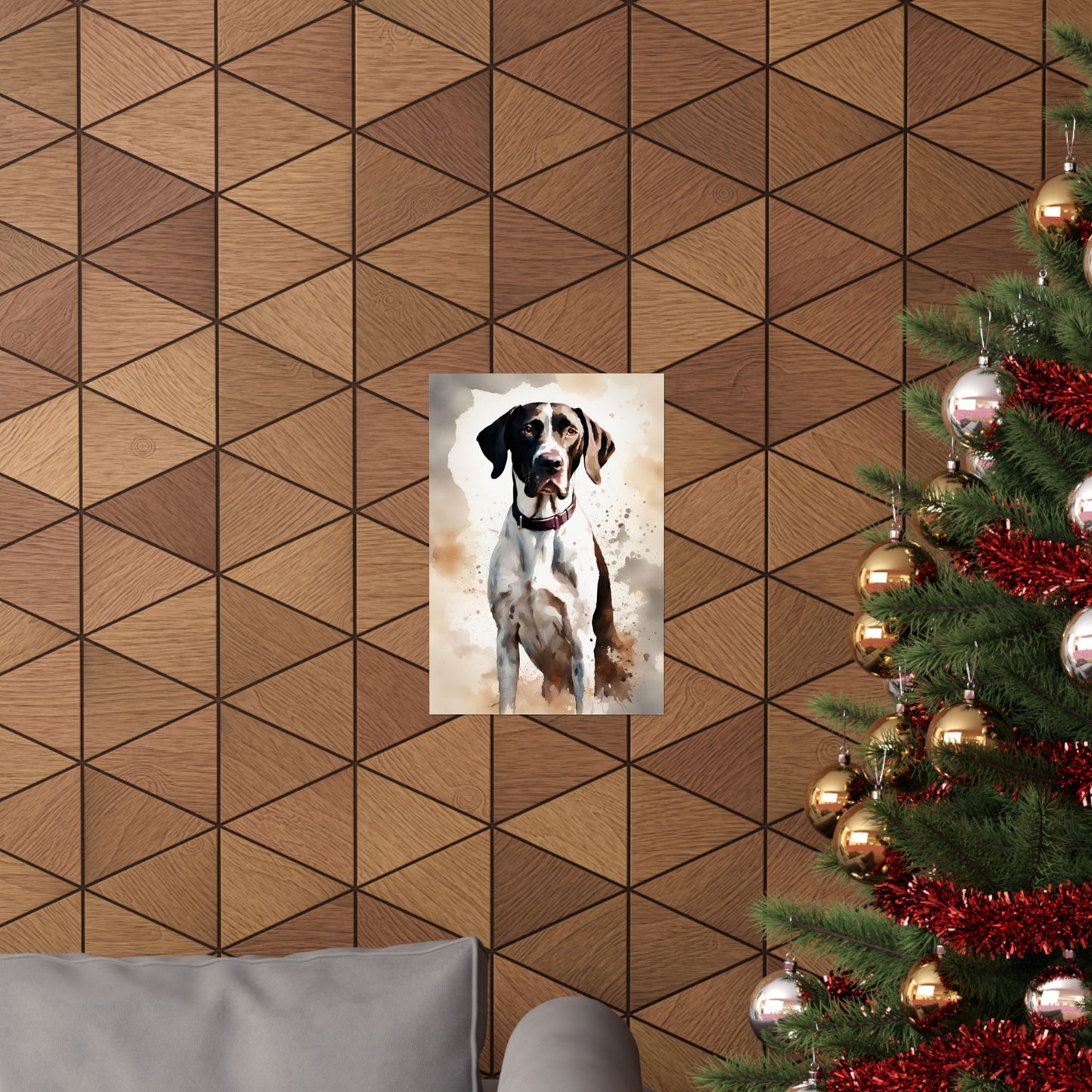 Dogs Pointer 02 Matte Vertical Poster