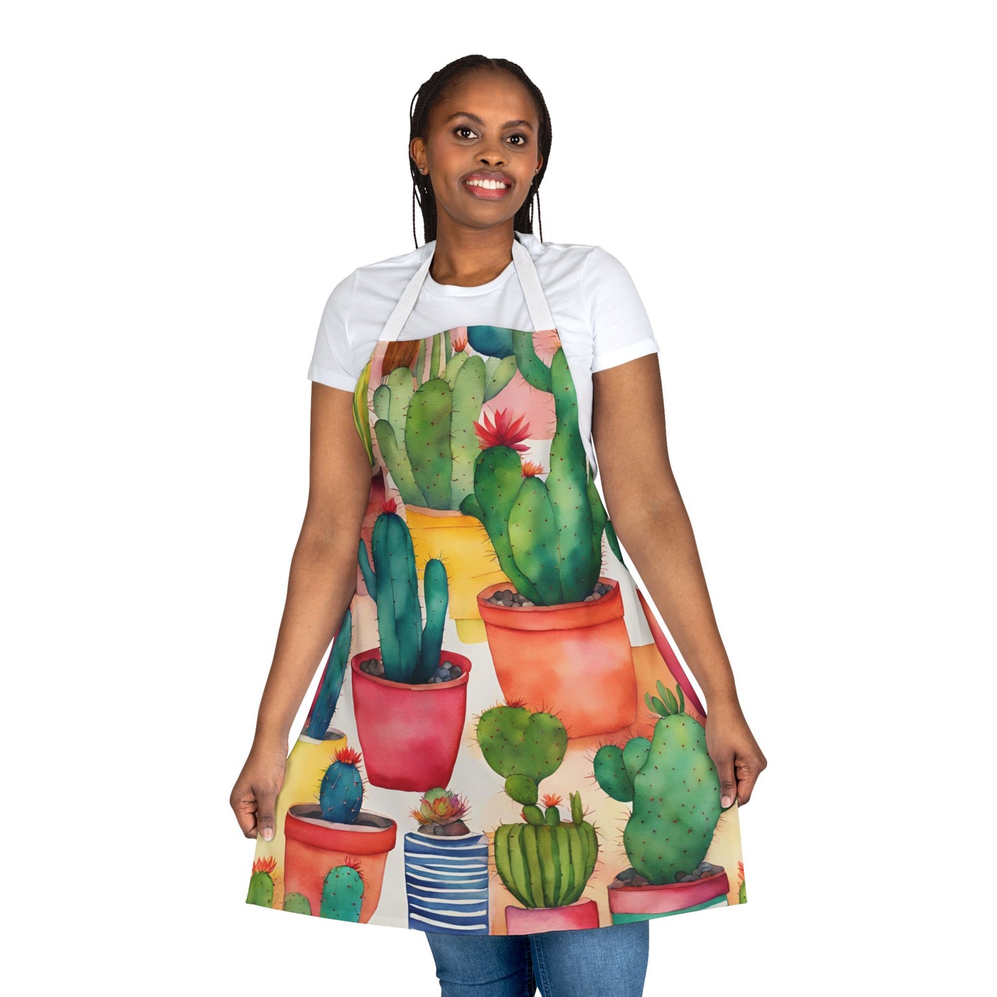 Multi Cacti 5 Adult Apron (AOP)