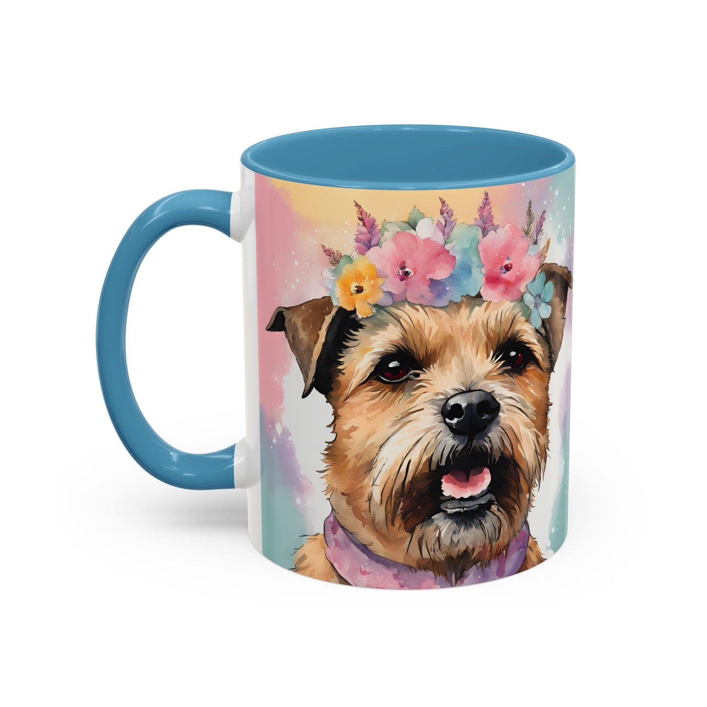 Border Terrier 02 Accent Coffee Mug - Dog Lover Gift