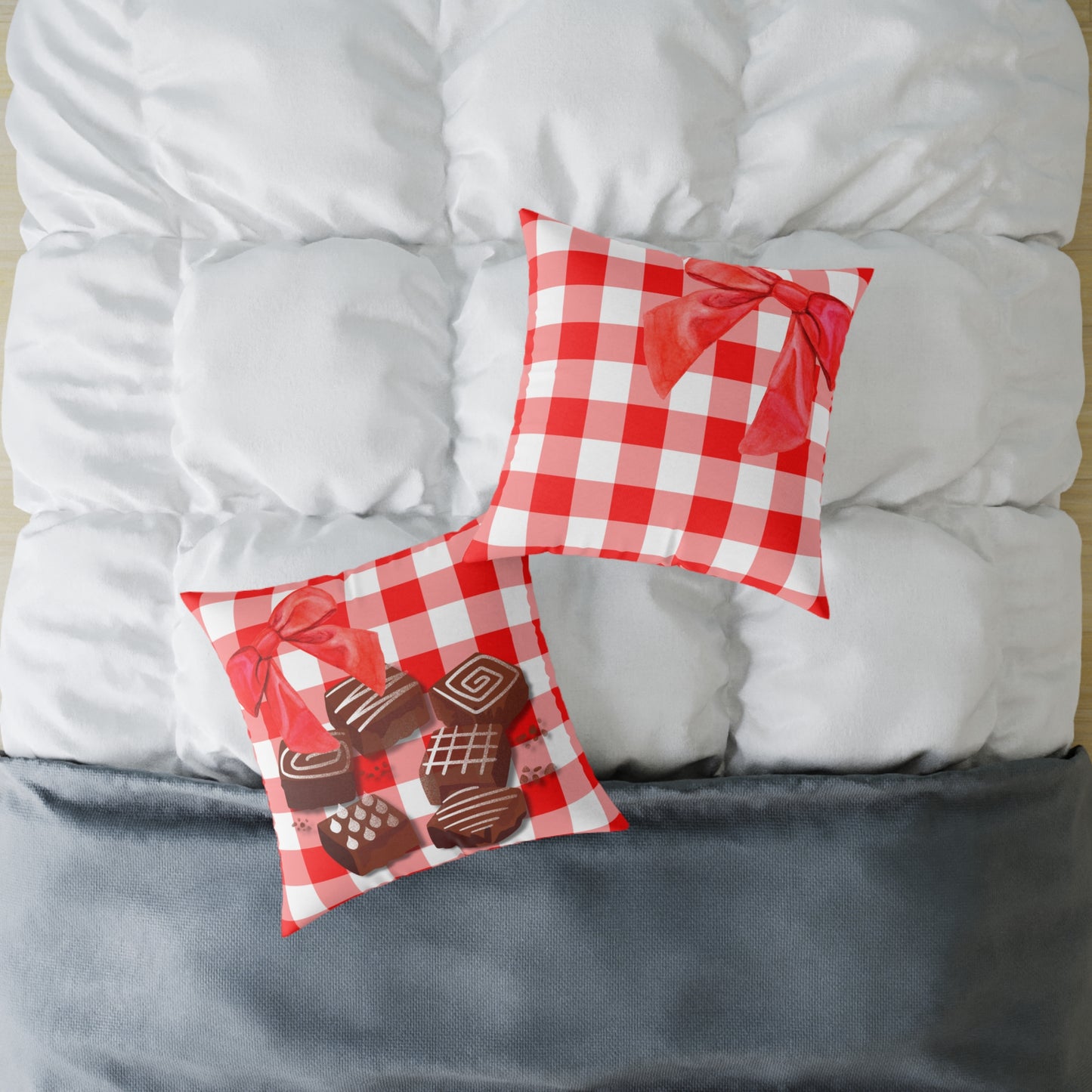 Valentine Chocolates Poly Pillow