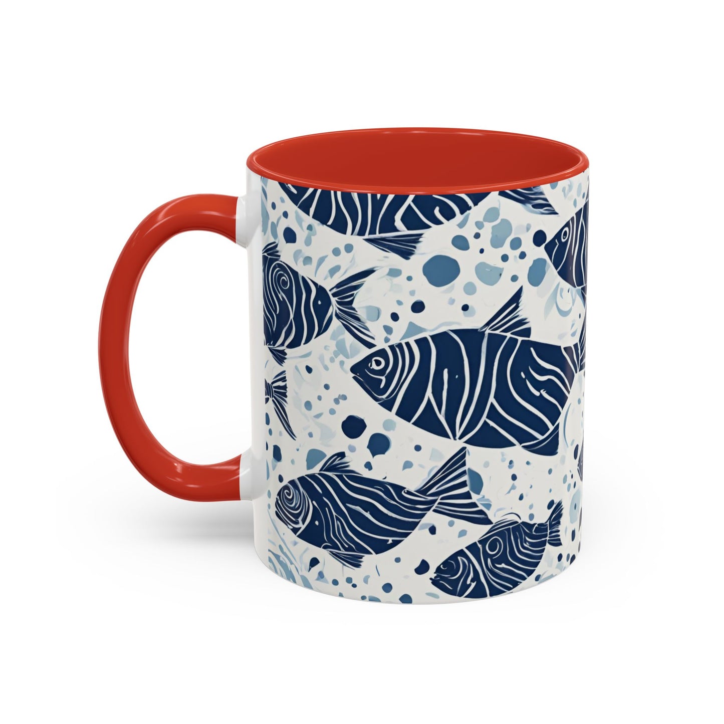 Fish 01 Accent Coffee Mug (11oz)