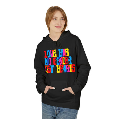 Love Has No Gender Just Hearts Unisex Valentines Hoodie