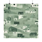 On The Hillside Green 6 Matte Square Posters