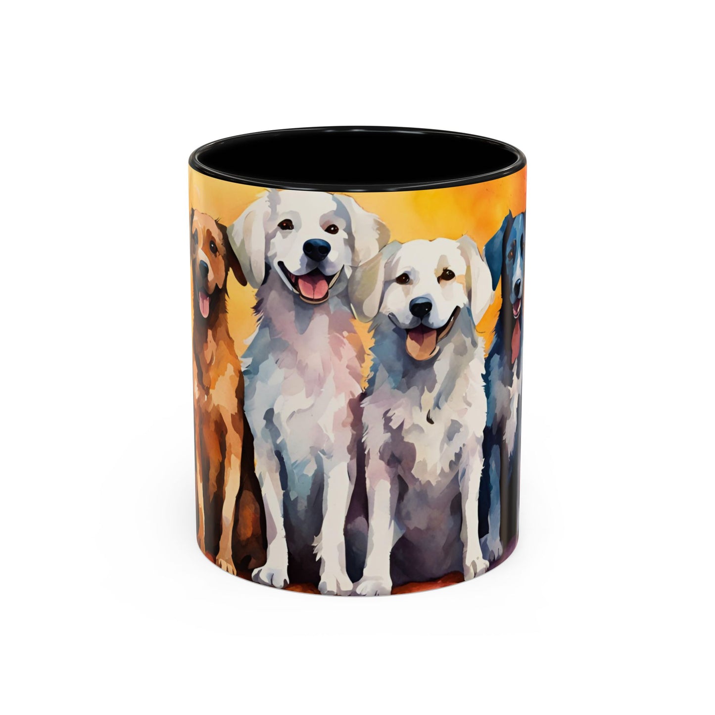 Multicoloured Doggies 7 Accent Mug 11oz