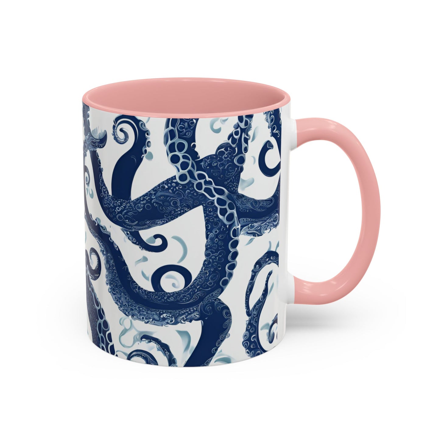 Octopus 1 Accent Coffee Mug (11oz)