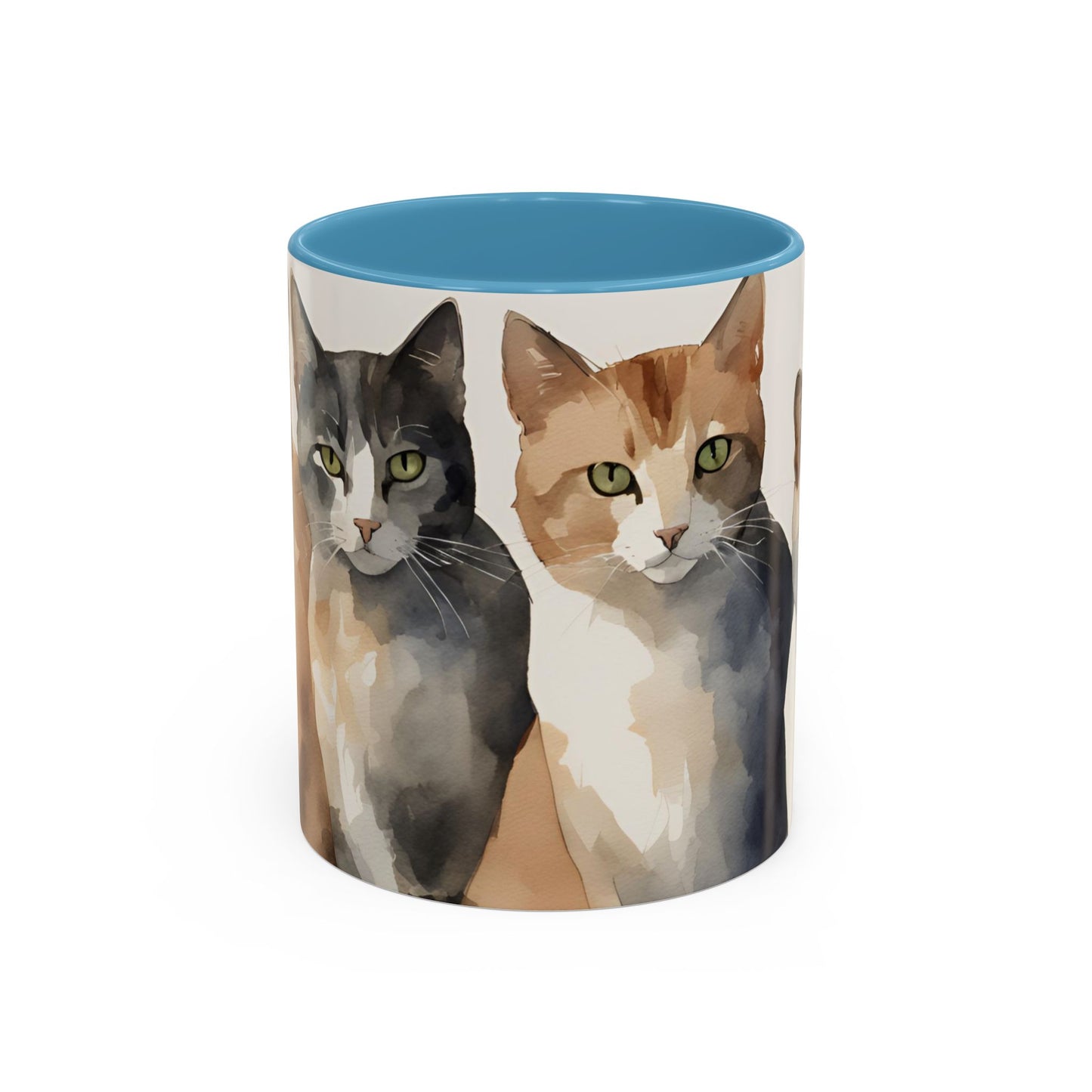 Kitties in a Row 2 Accent Mug 11oz