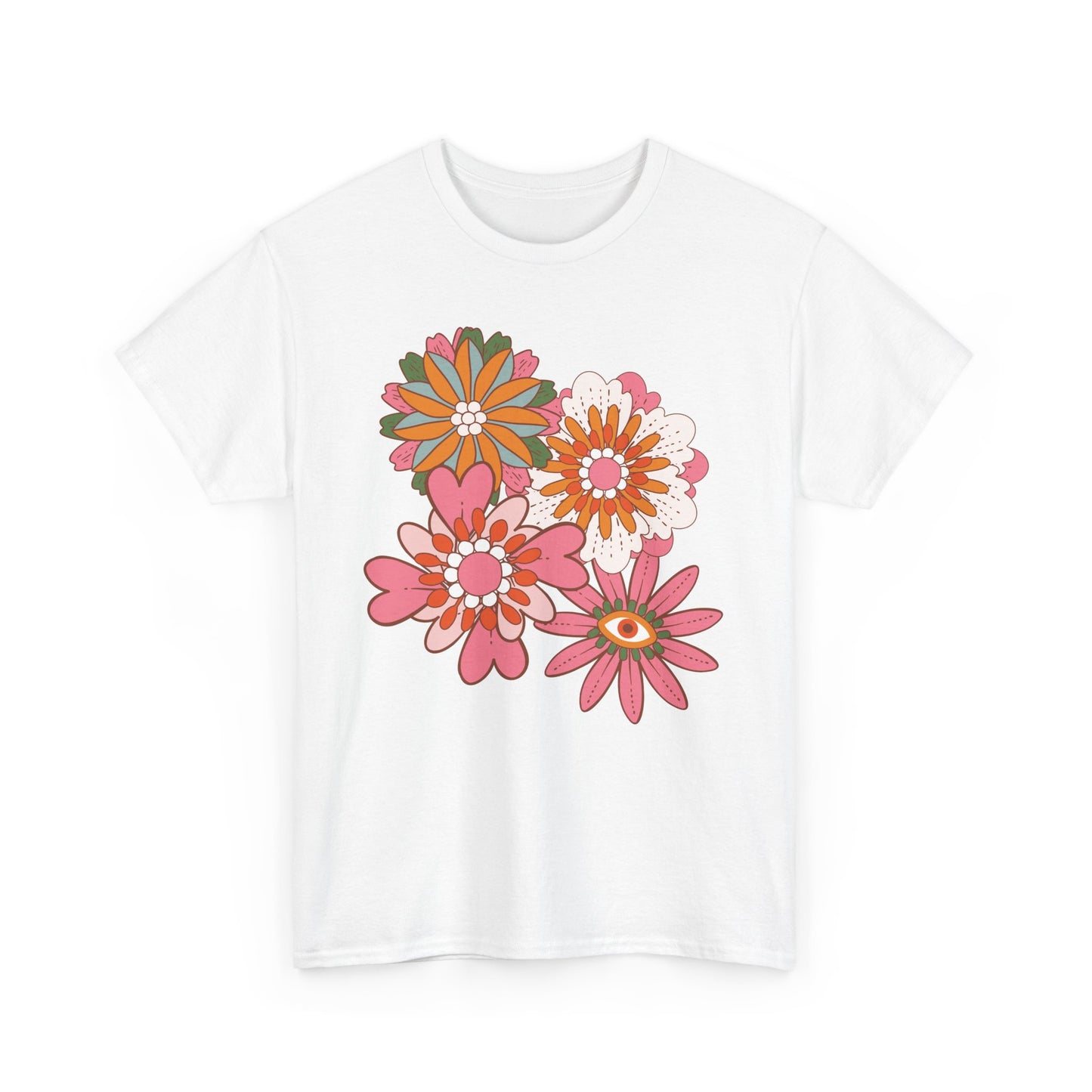 More Abstract Flowers 30 Unisex Heavy Cotton Tee