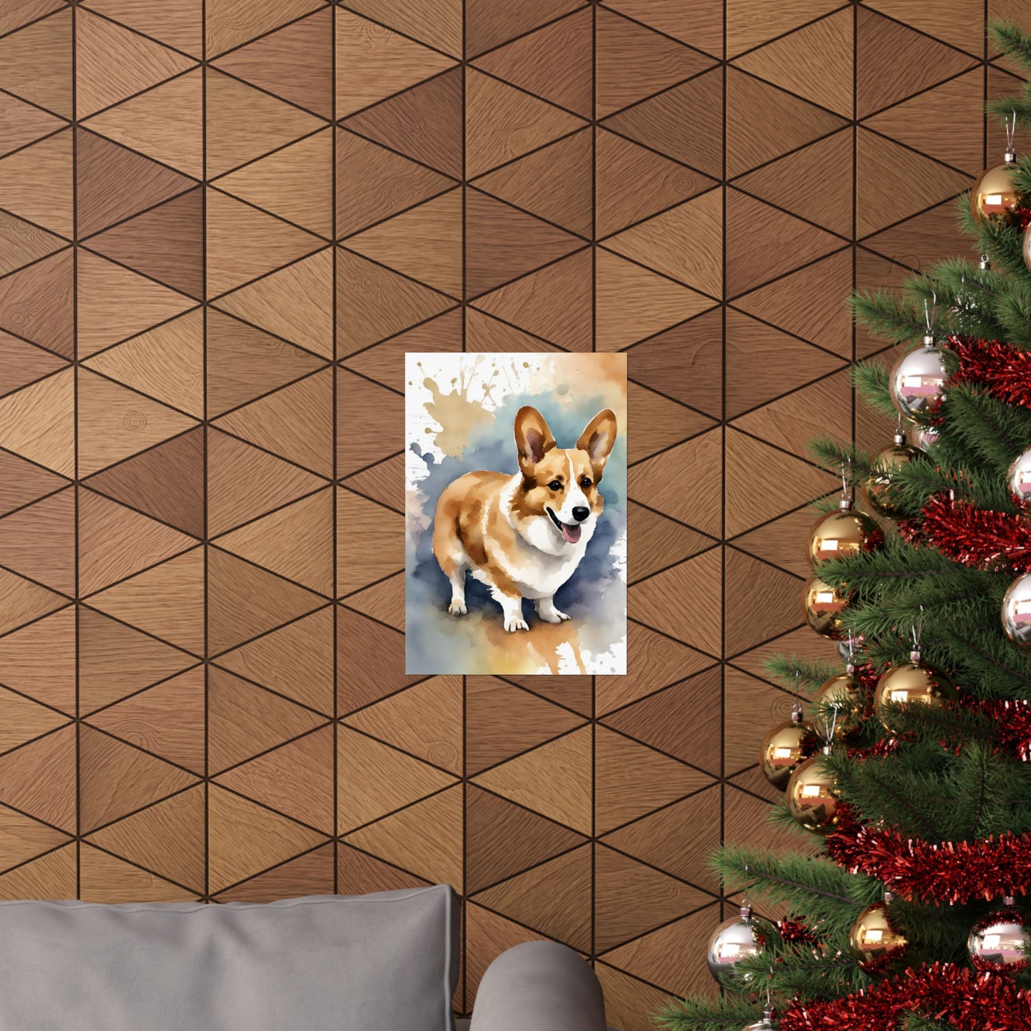 Dogs Corgi 03 Matte Vertical Poster