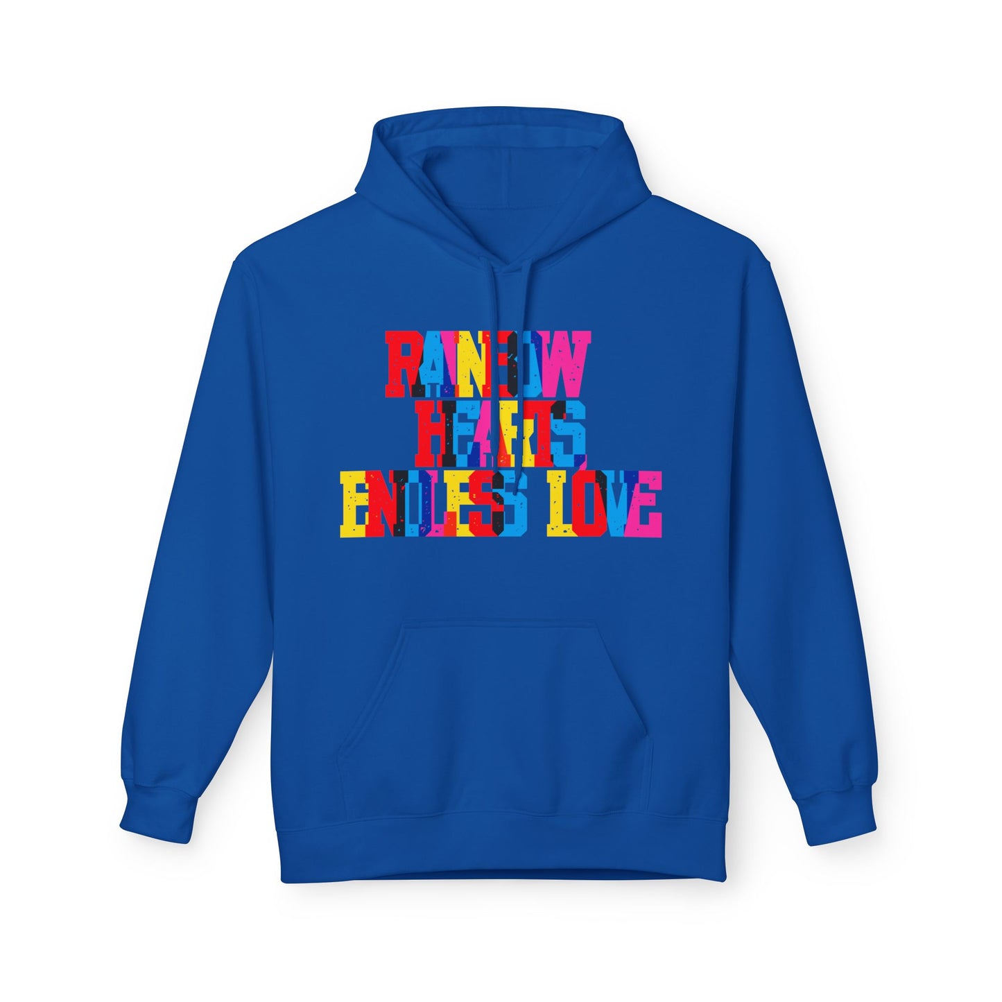Rainbow Hearts Endless Love Unisex Valentines Hoodie
