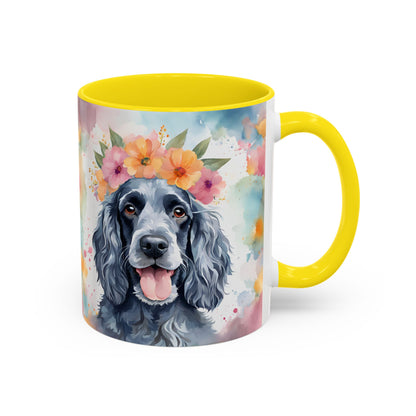 Blue Roan Cocker Spaniel 03 Accent Coffee Mug - Dog Lover Gift