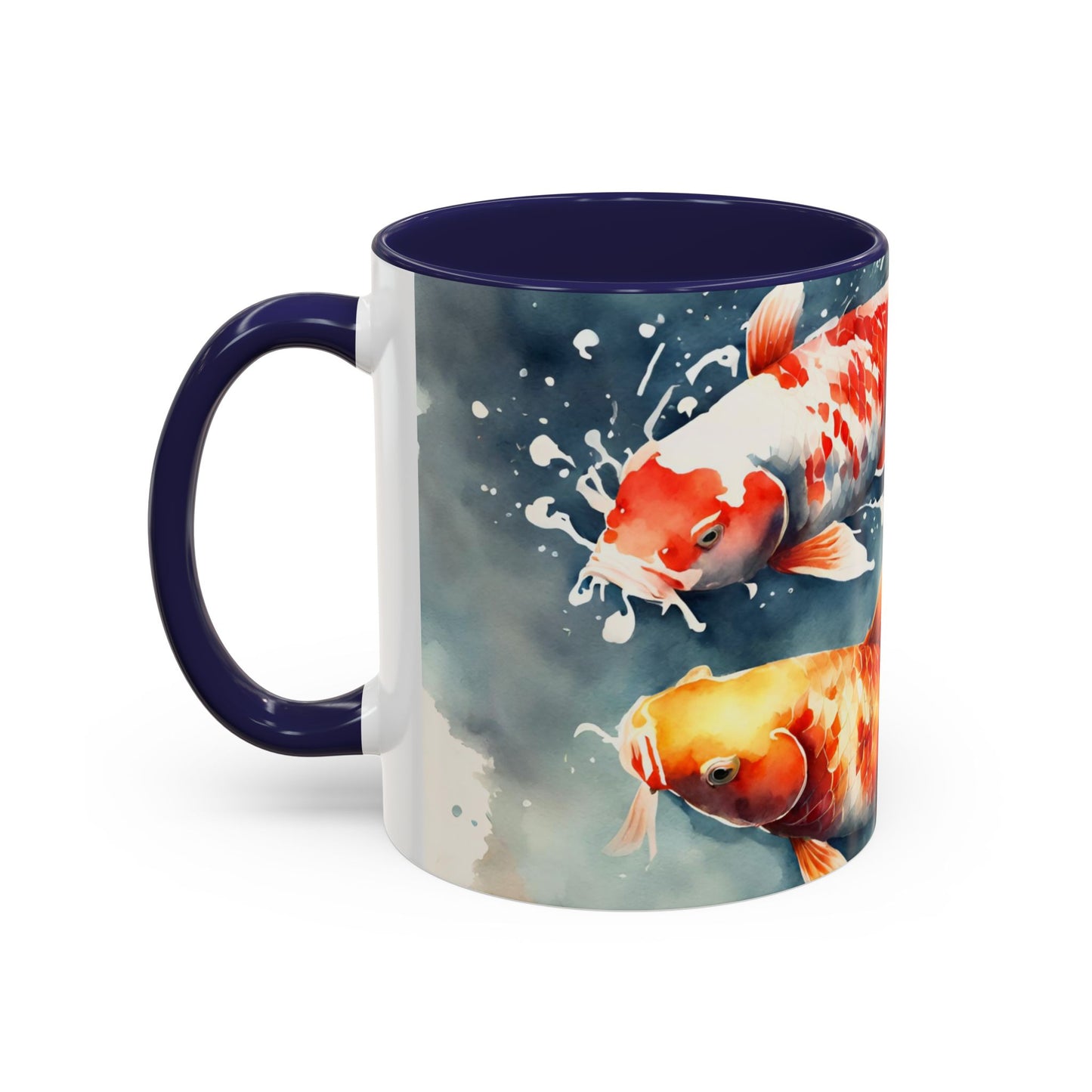 Koi Carp 02 Accent Coffee Mug (11oz)