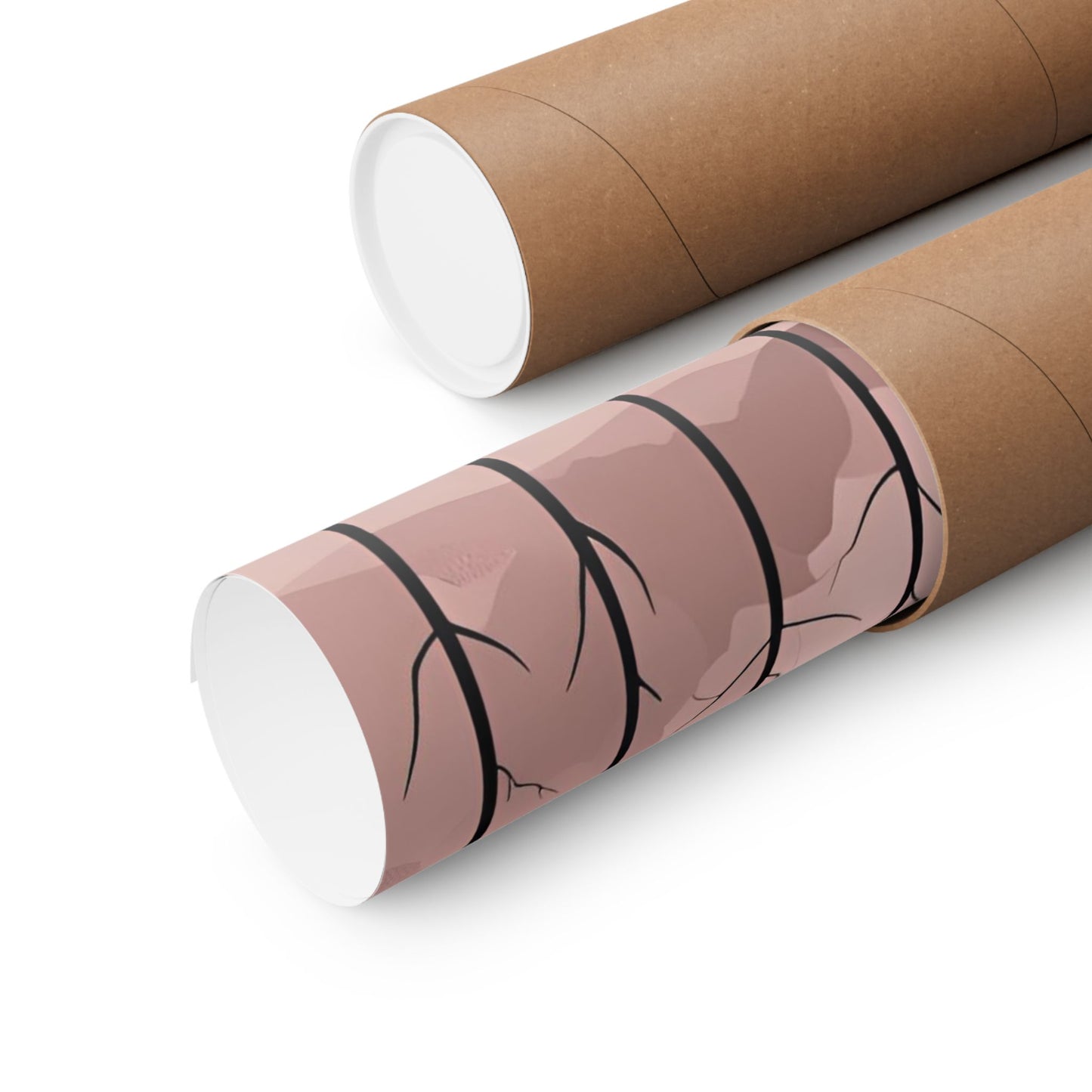Lonely Forest Pink 27 Matte Square Posters