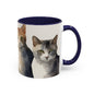 Kitties in a Row 2 Accent Mug 11oz