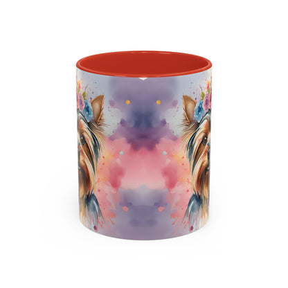Yorkshire Terrier 01 Accent Coffee Mug - Dog Lover Gift