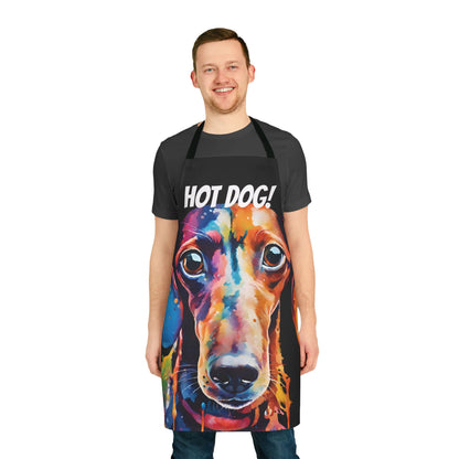 Multicolored Hot Dog Weiner Adult Apron (AOP)