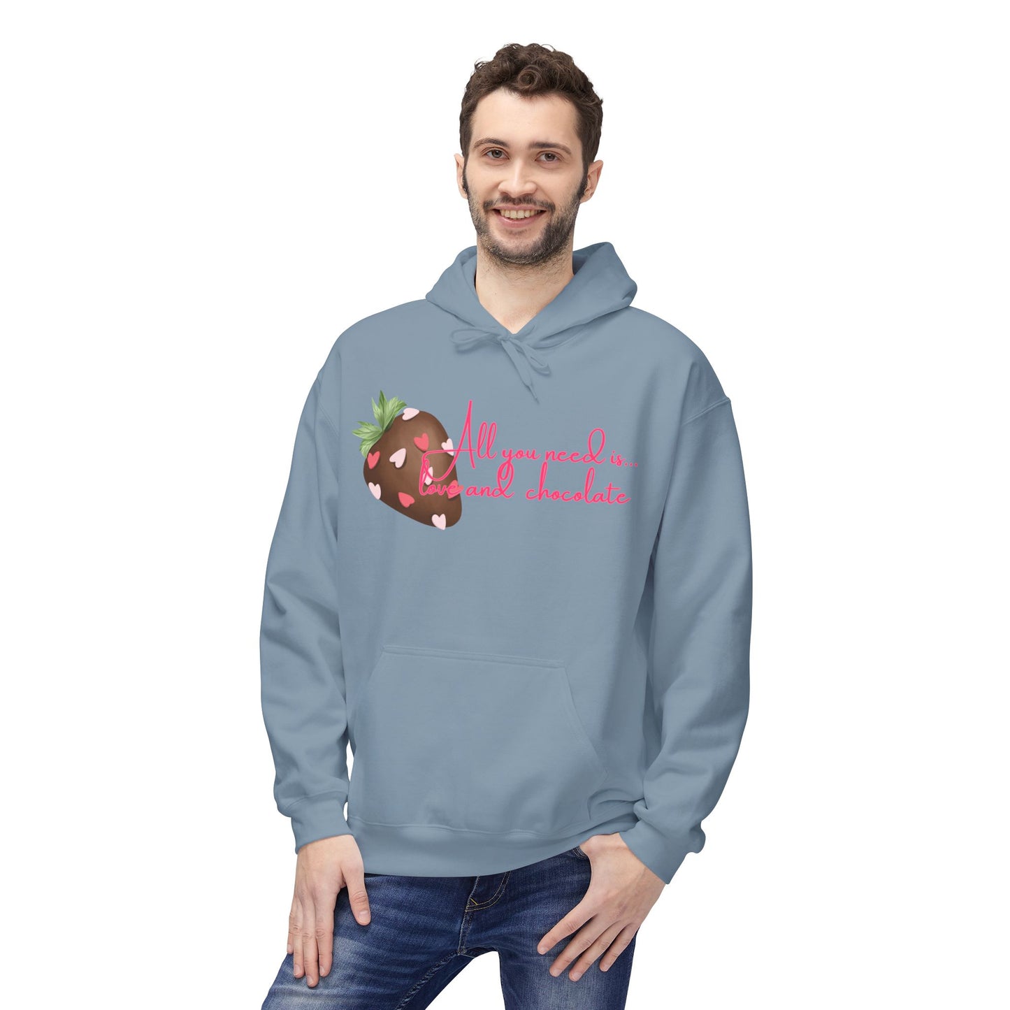 All You Need Is Love And Chocolate Unisex Valentines Hoodie