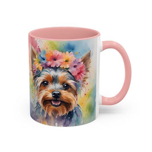 Yorkshire Terrier 03 Accent Coffee Mug - Dog Lover Gift
