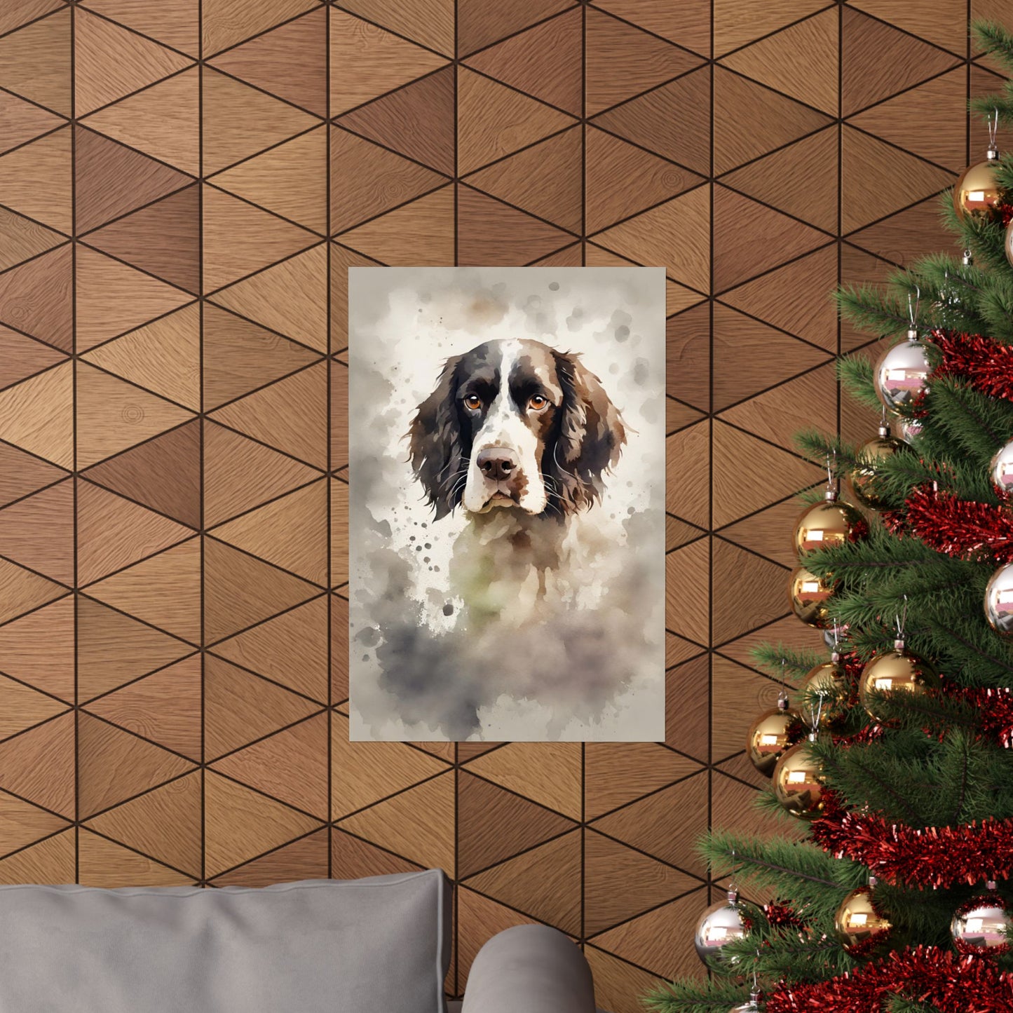 Dogs Springer Spaniel 02 Matte Vertical Poster