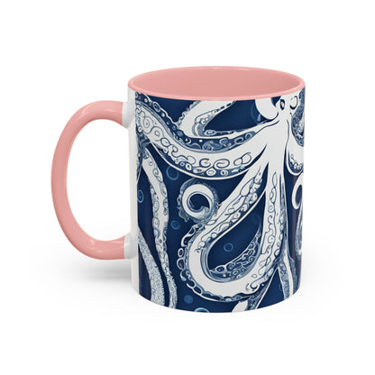Octopus 5 Accent Coffee Mug (11oz)
