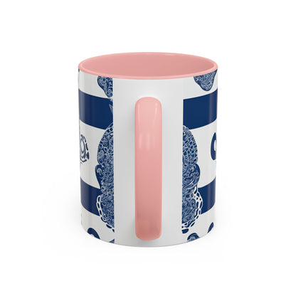 Octopus 6 Accent Coffee Mug (11oz)