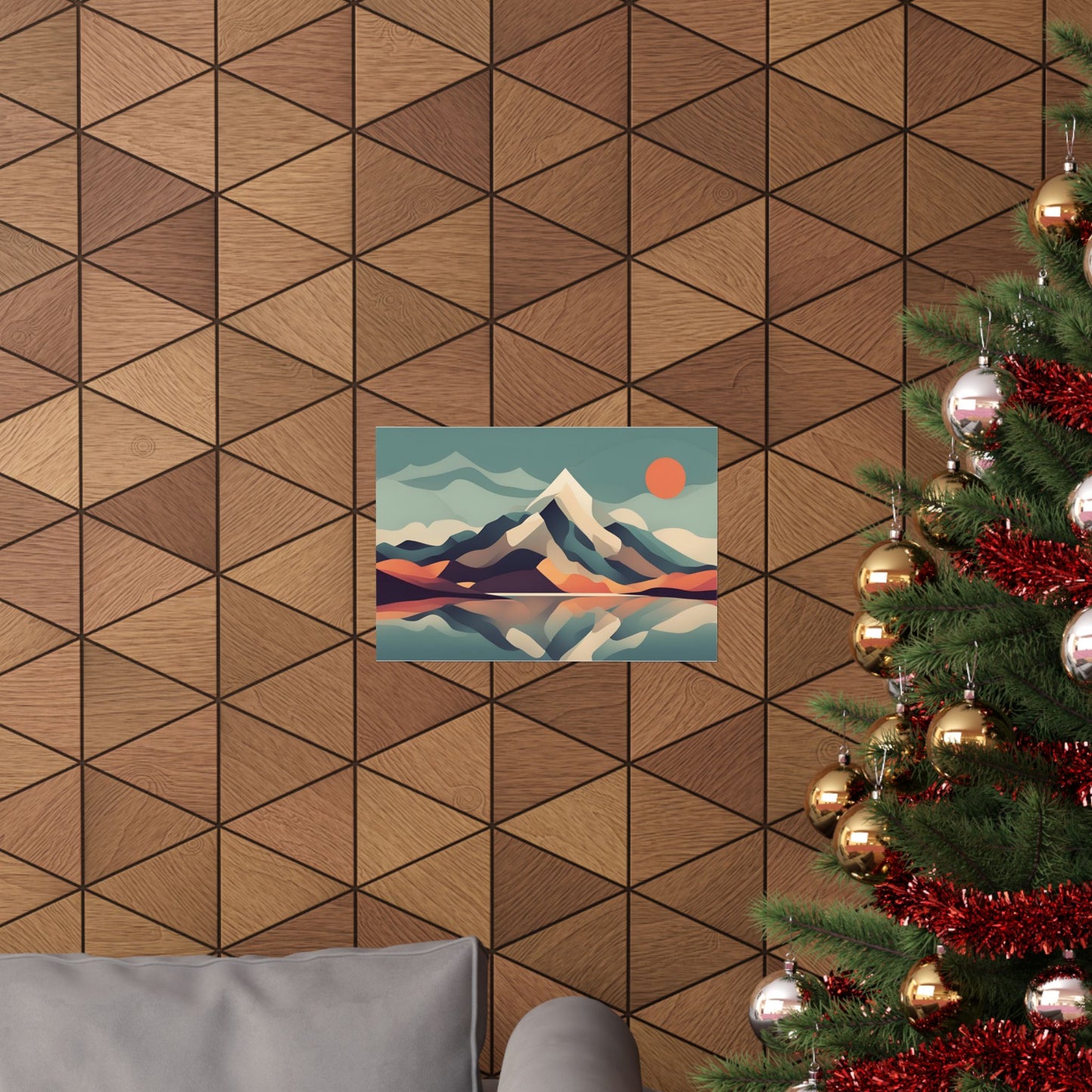 Retro mountains 4 Matte Horizontal Posters