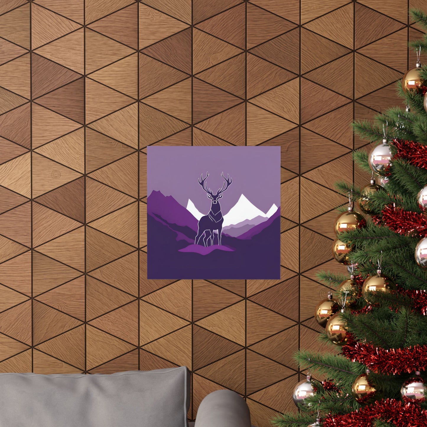 Lone Collection Stag 3 Matte Square Posters