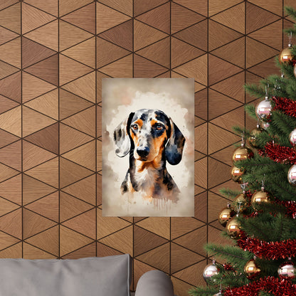 Dogs Dachshund 02 Matte Vertical Poster