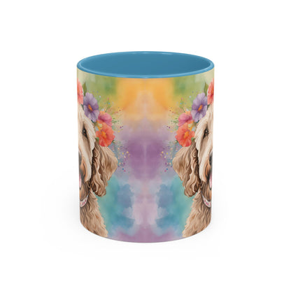 Labradoodle 01 Accent Coffee Mug - Dog Lover Gift