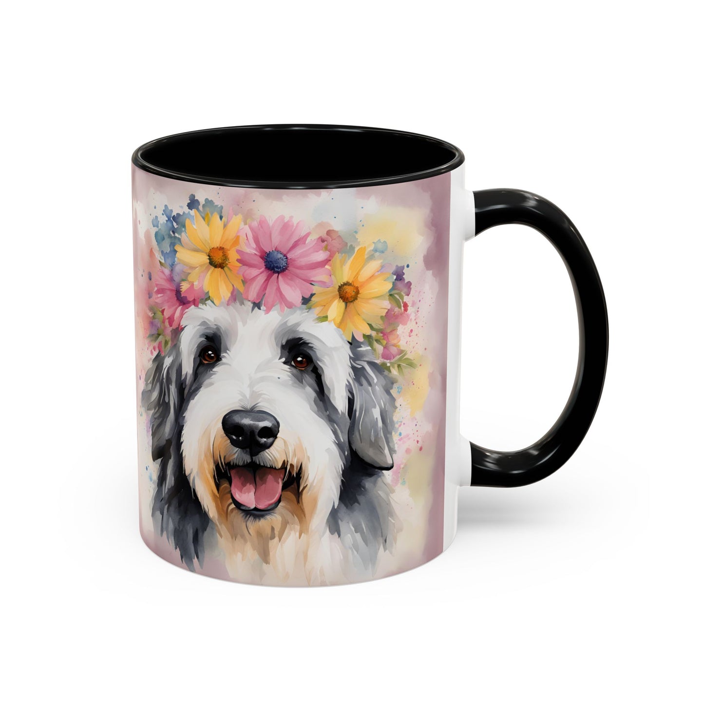 Bearded Collie 01 Accent Coffee Mug - Dog Lover Gift
