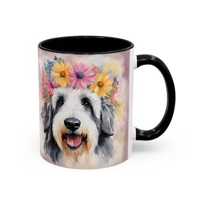 Bearded Collie 01 Accent Coffee Mug - Dog Lover Gift