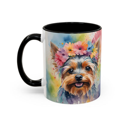 Yorkshire Terrier 03 Accent Coffee Mug - Dog Lover Gift