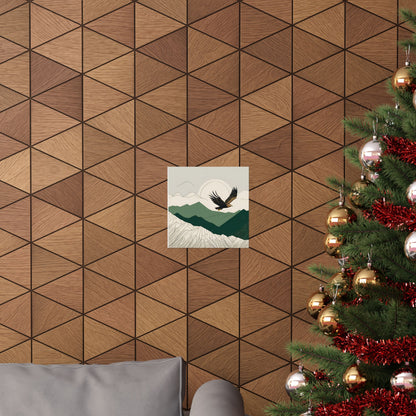 Lone Collection Eagle 4 Matte Square Posters