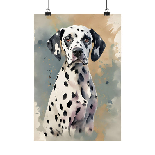 Dogs Dalmatian 04 Matte Vertical Poster